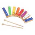 thumbnail image 1 of Piano Éducatif, Effet de Réglage Multicolore 8 Pianos Sonores Bloquent Traitement Fin pour Enfants pour la Culture du Rythme, 1 of 7