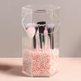 thumbnail image 1 of Organizador de Brochas de Maquillaje Acrílico Transparente Macarena, 1 of 8