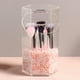 thumbnail image 3 of Organizador de maquillaje acrílico y porta brochas con tapa, organizador de maquillaje, cosméticos Hexágono, 3 of 9