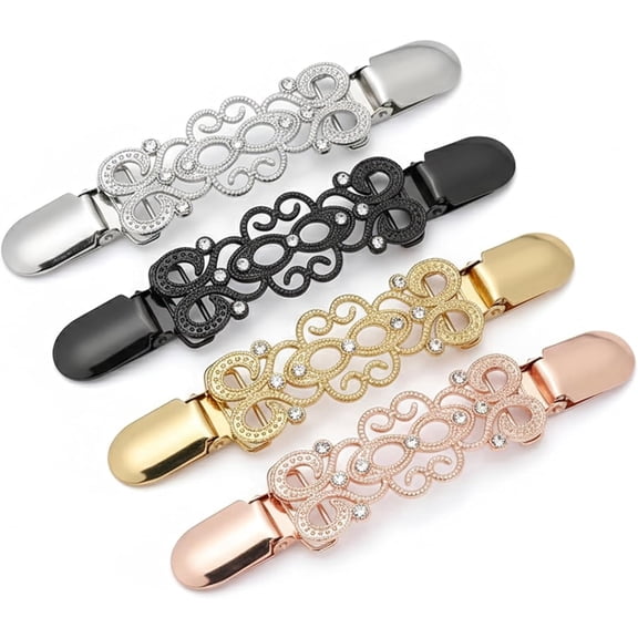 4-Piece Cinch Clips Set – Waist Cincher Clips for Women, Versatile Tightener for Dresses, Pants, Scarves, Shawls & Blouses – Adjustable Clothing Cinch
