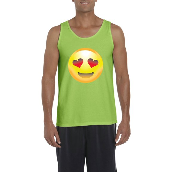IWPF - Men's Tank Top for Men - Emoji Heart-Shaped Eyes