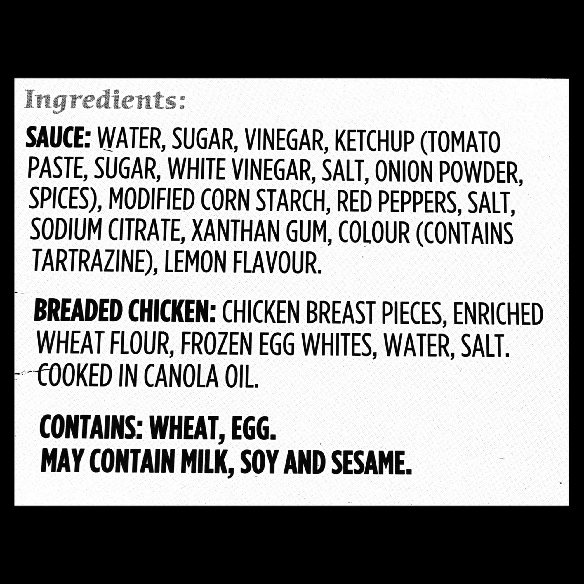 Wong Wing Sweet And Sour Chicken, 400g