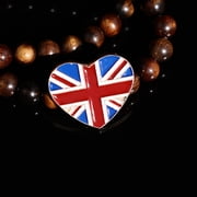 Brand New Primark Opia Union Jack Pink Diamante Brooch F2P6