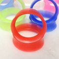 thumbnail image 3 of Jiaroswwei 2 Pcs Soft Silicone Ear Flesh Tunnels Plug Stretcher Piercing Gauge Earrings, 3 of 8