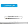 thumbnail image 4 of HAHDAXIA Antenne de Radio FM, Antenne Télescopique FM Intérieure 75 Ohms Connecteur Mâle de Type F avec Adaptateur pour Radio de Table Récepteur Hi-Fi AV Stéréo Mini Système, 4 of 7