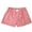 Red, variant on Women's Boxer Short Cute Elastic Low Waist Plaid Print Lounge Shorts Button Gingham Micro Pajama Bottoms