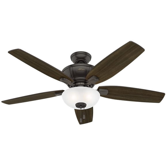 Hunter Fan Company 53376 52" Kenbridge Ceiling Fan with Light, Large, Noble Bronze