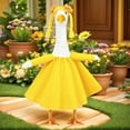 thumbnail image 2 of Sunflower Porch Goose Outfits,3 Pcs/Set Yard Goose Statue Clothes for 23" Statue Patio Lawn Garden Decoration, 2 of 14