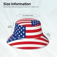 thumbnail image 3 of Balery America Flags3 Sombreros para el sol para hombre y mujer, sombrero de pescador con UPF 50+, 3 of 6