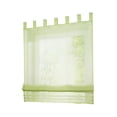 thumbnail image 2 of Cortinas romanas de estilo europeo, cortina de gasa transparente para ventana, panel drapeado Verde-60 × 155cm, 2 of 9