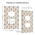 thumbnail image 3 of Balery Merry Christmas Santa for Duplex Wall Plates Kit, Electrical Outlet Covers, Standard Size 1-Gang 5.0" x3.0", Electric Receptacle Plug Covers-Style S, 3 of 6