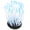 Blue, variant on BIMZUC Vivid Artificial Coral Plant Ornament for Aquarium, Glowing Sea Anemone Underwater Fish Tank Decor, Luminous Silicone Aquatic Plant, Small, Orange