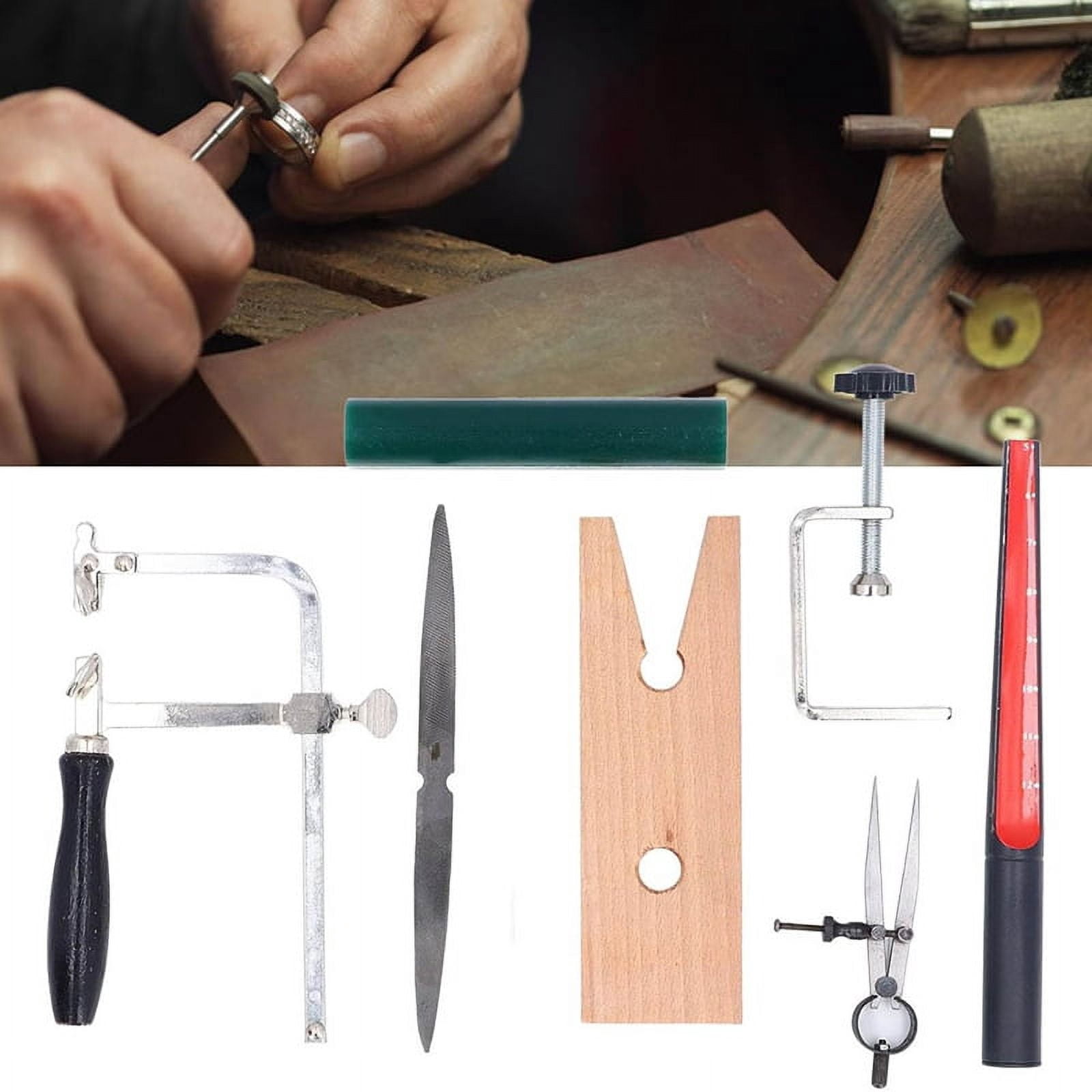 Jewelry Wax Ring Making Casting Tool Kit, Ring Wax Carving Tools Wax Ring Sizer Wax Tube File Jewelry Ring Saw Frame