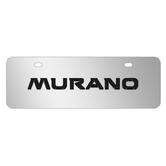 Nissan Murano 3D European Look Half-Size Chrome Stainless Steel License Plate