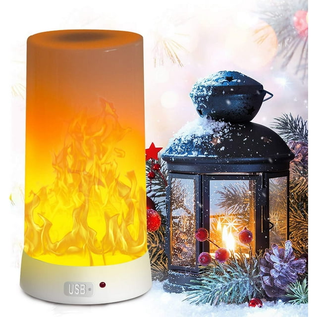 Luz LED PDGROW Efecto de Llama USB Recargable para Interiores y Exteriores