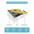 thumbnail image 4 of Quilt King Size Bedding Set, Yellow Black Geometric Reversible Summer Quilt 3 Pieces, Modern Art Abstract Grey Line Lightweight Bedspreads Coverlets with 2 Pillow Shams for All Seasons, 4 of 5