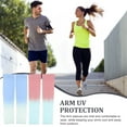 thumbnail image 2 of 2 Pairs Fashionable Gradient Ice Silk Sleeve Gloves Outdoor Sports Cycling Sunscreen Sleeves Lights Man 92% Nylon, 2 of 6