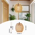 thumbnail image 2 of Lámpara colgante Maliralt de ratán Hanging Lamps con cable enchufable, 2 of 7