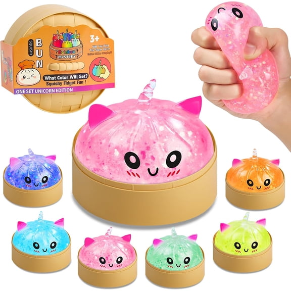 Stress Relief Squeeze Squishy Dumpling, Soft Fidget Sensory Squishies Anxiety Relief Balls Party Favors Gift