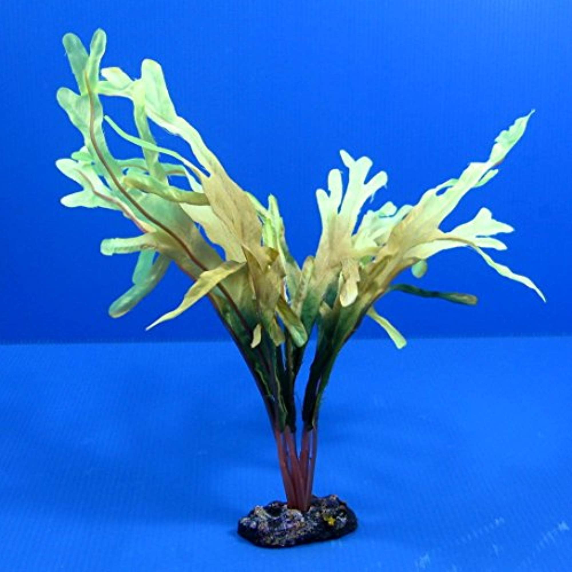 2x AZOO Aquarium PLASTIC SEAWEED PLANTS 27cm Ornament Decor marine alga