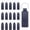 Dark Blue, variant on Leather Keychain Blanks Bulk Rectangle Laser Engraving Kit Brown -