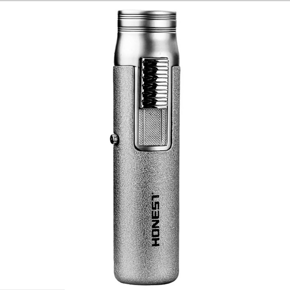 Honest Portable Torch Jet Frame Pen Style Cigarette Cigar Butane Gas Lighter - BLACK
