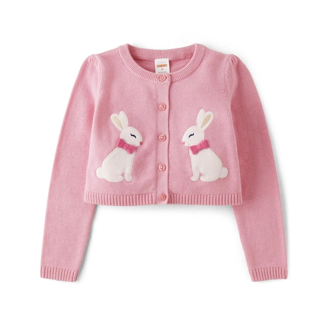 Jersey tipo cárdigan Gymboree Pink Ribbon Bunny para niños pequeños de 2 años