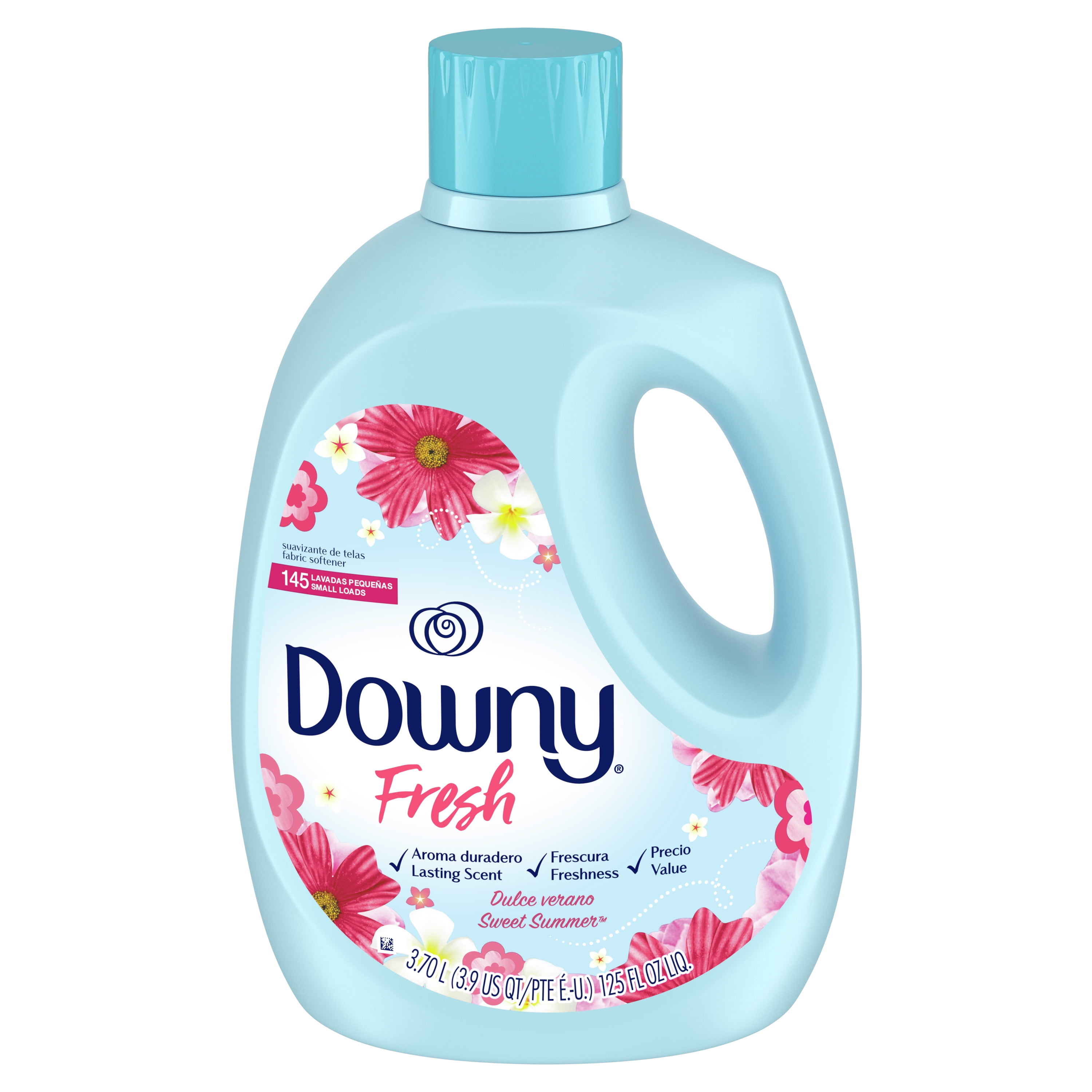 Downy Fresh Non-Concentrated Liquid Fabric Softener, Sweet Summer Scent, 125 fl oz, 145 Loads