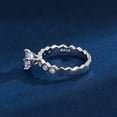 thumbnail image 7 of PERITANG Women 2025 1 Karat Moissanite Platinum plated Ring Jewelry for Dating Party, 7 of 7