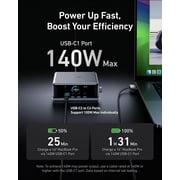 Anker Prime Charger, 250W GaN Prime USB C Charging Station, Ultra-Fast 6-Port, 2.26 LCD Display and Smart Control Dial