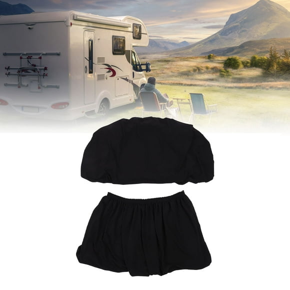 Rv RV Dinette Cushion Covers Water Resistant Elastic Sofa Furniture Protector for Trailer Motorhome Camping Vehicle Black