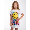 thumbnail image 2 of Girls Smooth Versatile Short Sleeve Summer Dress Slim-Fit Crewneck Casual Dress for Young Girls Age 5-13, 2 of 6