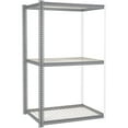 thumbnail image 2 of Global Industrial 581060GY 96 x 48 x 48 in. High Capacity 3 Levels Add-On Rack with Wire Deck, Gray, 2 of 3