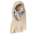 thumbnail image 4 of Tiweut Womens Strap Backless Five Toe Socks Breathable Yoga And Practices Khaki One Size, 4 of 4