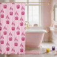 thumbnail image 3 of Erosebridal Cherry Shower Curtain 72Wx78L Rose Bath Curtain, Rose Cherry, 3 of 5