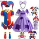thumbnail image 2 of Disfraz de Cosplay de Anime Pomni The Amazing Digital Circus 2024, mono para niños, traje de Halloween, disfraz de Purim para niños, disfraz de dibujos animados para Cosplay, 2 of 5