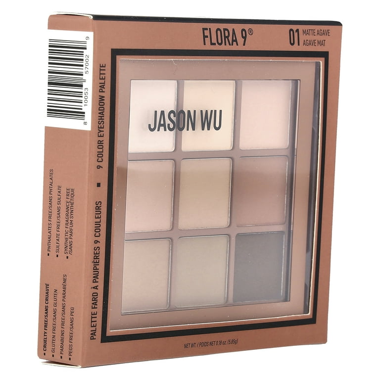 Jason Wu Beauty Flora 9 Eyeshadow Palette, Matte Warm Earthy Tones