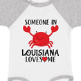thumbnail image 4 of Inktastic Someone in Louisiana Loves Me Boys or Girls Baby Bodysuit, 4 of 5