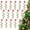 Green and Red, variant on Triani 16Pcs Christmas Curly Pick Red Green Christmas Picks 9.4" Xmas Tree Topper Ornament Candy Shape Christmas Tree Picks Decorations Home Office Vase Ornaments