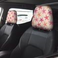 thumbnail image 2 of Kdxio Starfish Pattern Print 2 Piece Car Head Rest Covers Set Auto Front/Rear Seats Headrest Cover Universal Fit Most Cars,Sedan, SUV, 2 of 9