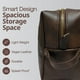 thumbnail image 2 of Neceser RUBAB MEN Premium de piel vegana, kit de viaje, color canela, 2 of 7