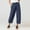B226 Navy pants for women plus size clearance under $5, variant on Women Pants Under $5! Xqxayjr Women's Plus Size Capri Pants High Waist Stretch Cinch Bottom Linen Cotton Loose Casual Cropped Yoga Pants Trouser with Pockets