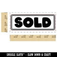 thumbnail image 2 of Sold Bold Self-Inking Rubber Stamp Ink Stamper for Business Office - Green Ink - Small 1-1/2 Inch, 2 of 7