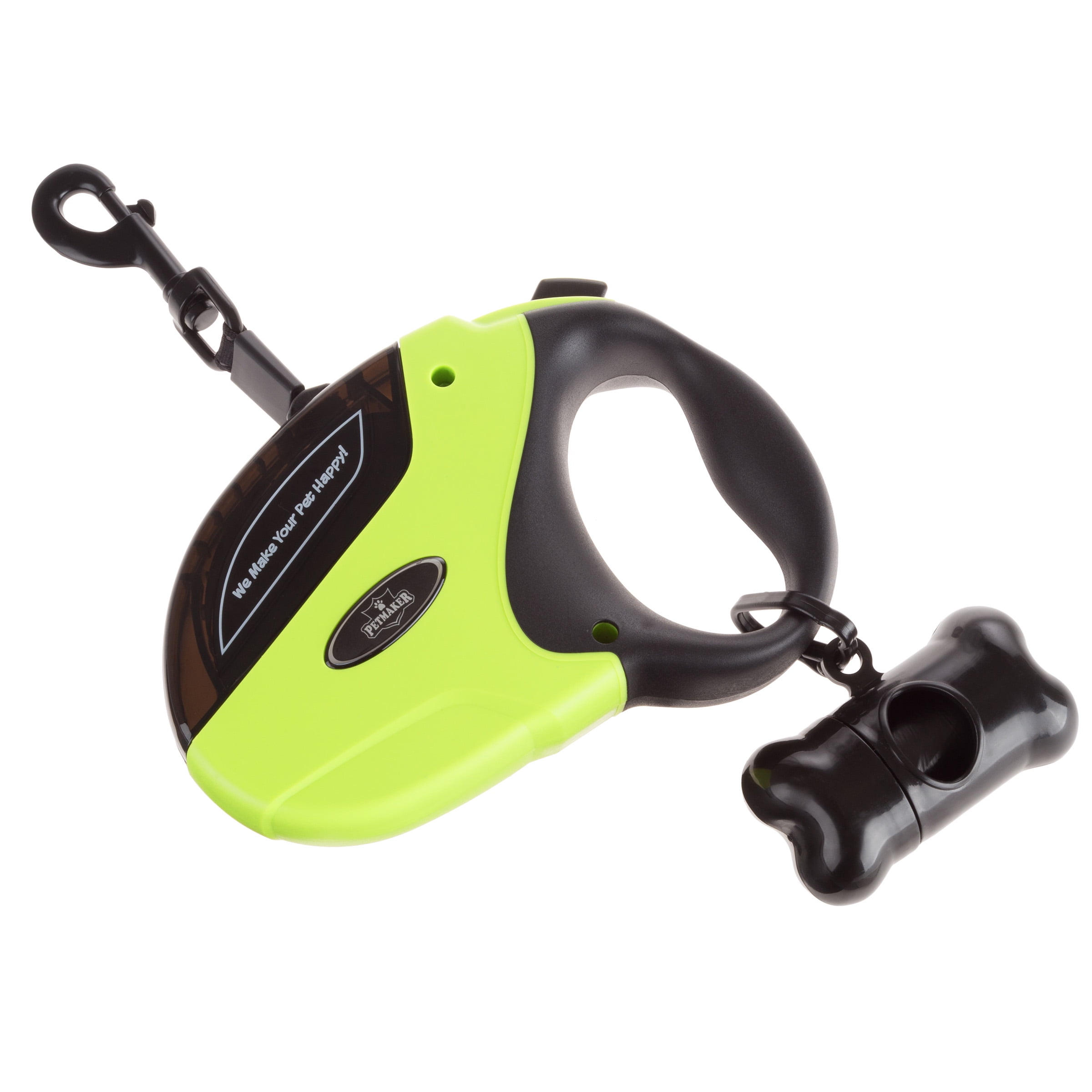 Petmaker Retractable Dog Leash, 16 Ft., with Waste Bag Dispenser and