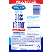 (4 pack) Sprayway Glass Cleaner Foaming Aerosol Spray, 19 oz, 2-Pack, Ammonia-Free, Streak-Free Shine