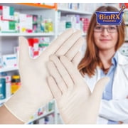 Latex Examination Gloves, Textured Powder Free, Size: X-Large (QTY. 100 per Box, 10 Boxes, 1000 gloves) by Sponix BioRx