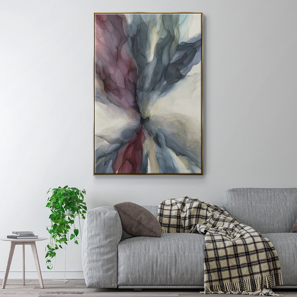 Untitled Framed Premium Gallery Wrapped Canvas - Ready to Hang - 17 x 25 - Gold Floating Frame