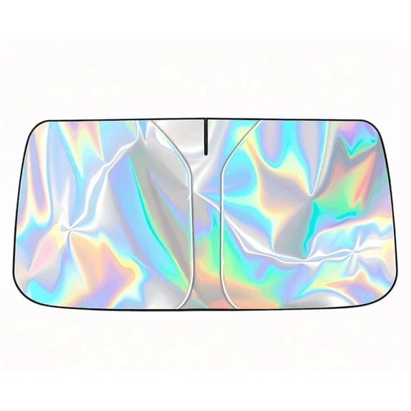 Car Windshield Sun Shade fit for Most Cars, SUVs & Trucks, 55" x 31",Interior Sun Visor,Laser Coating, Foldable & Portable