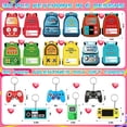 thumbnail image 2 of Paquete de 30 tarjetas de San Valentín AuroTops con llaveros de videojuegos, 2 of 8