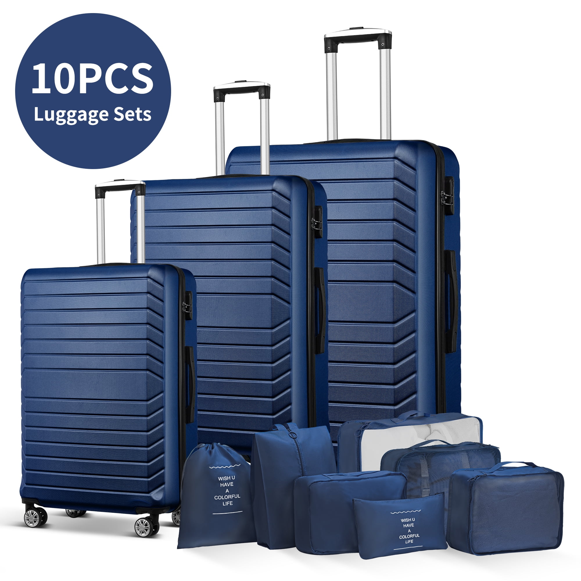 Gowill 10-Piece Luggage Set with Spinner Wheels